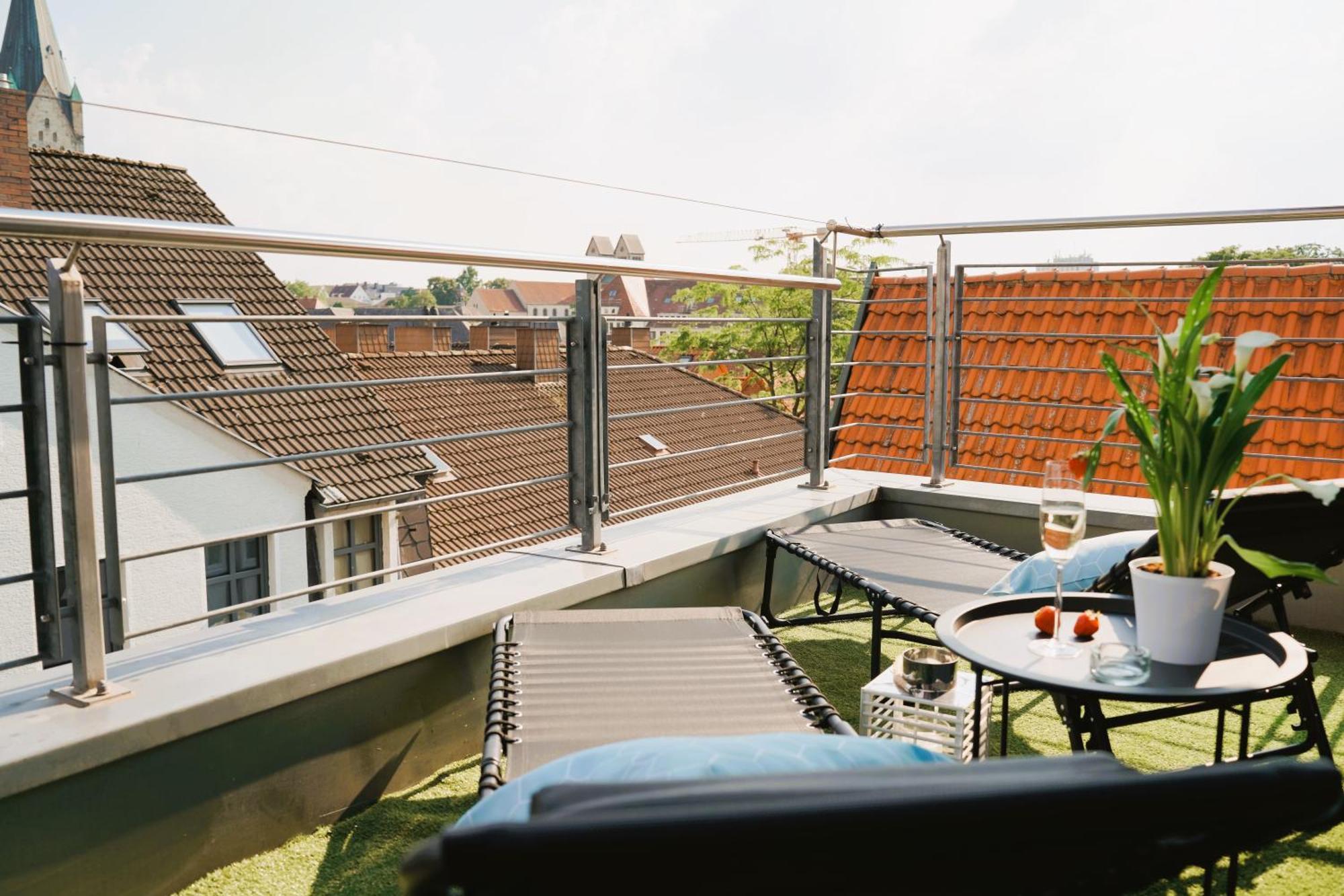 Penthouse Am Dom Altstadt In 200 M, 4 Dachterrassen, Stilvoll Und Ruhig Paderborn